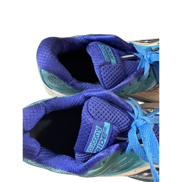 Saucony Ride Women's Running Shoes Size 9 Blue & Purple Mesh - Picture 6 of 10